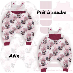 Pink woodland - Prêt à coudre Alix - Mouflette