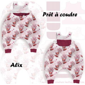 Pink woodland - Prêt à coudre Alix - Renarde