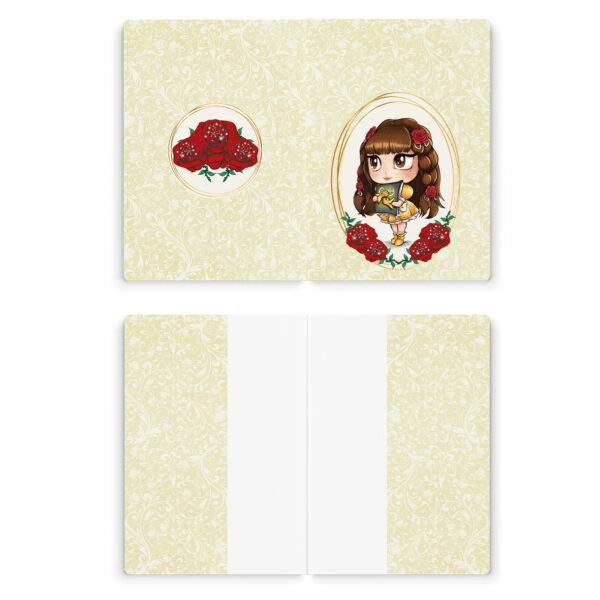 Inspiration Belle & la bête - Prêt à coudre protège carnet de santé - Belle – Image 2