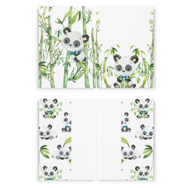 Mon petit panda - Prêt à coudre protège carnet de santé - Boy – Image 2