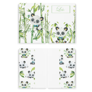 Mon petit panda - Prêt à coudre protège carnet de santé - Boy