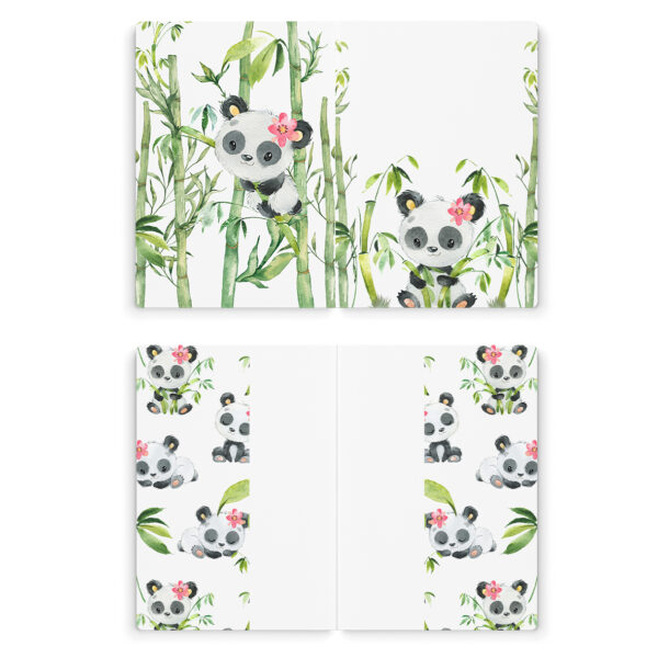Mon petit panda - Prêt à coudre protège carnet de santé - Girl – Image 2