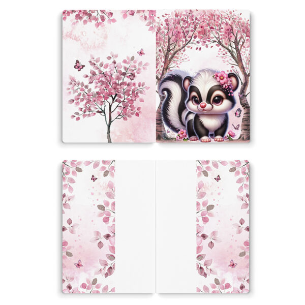Pink woodland - Prêt à coudre protège carnet de santé - Mouflette – Image 2