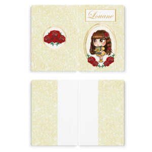 Inspiration Belle & la bête - Prêt à coudre protège carnet de santé - Belle