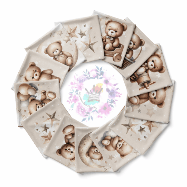 Sweet bear - Panneau cotons/lingettes (x12)