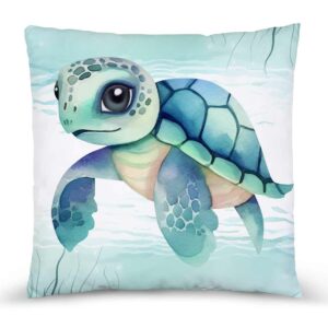 Sea turtle - Panneau remplis/coussin