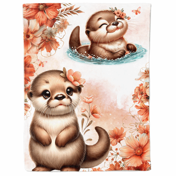 Ma petite loutre fleuris - Panneau couverture – Image 2
