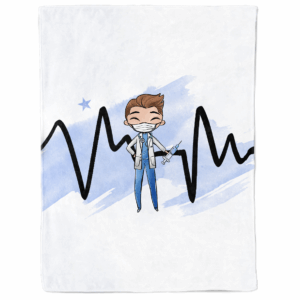 Médicale - Garçon bleu châtain - Panneau couverture