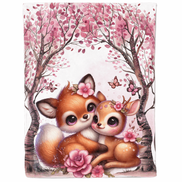 Pink woodland - Panneau couverture - Câlin – Image 2