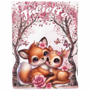 Pink woodland - Panneau couverture - Câlin