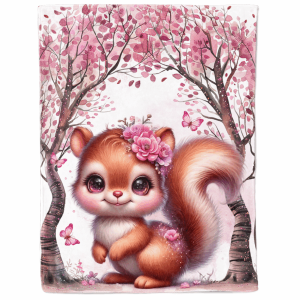 Pink woodland - Panneau couverture - Écureuil – Image 2