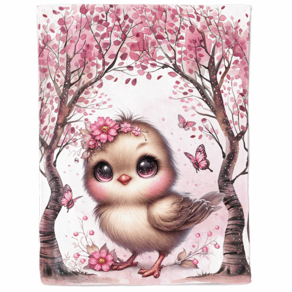 Pink woodland - Panneau couverture - Oiseau – Image 2