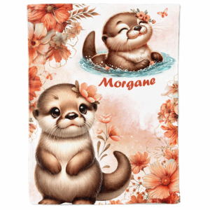 Ma petite loutre fleuris - Panneau couverture