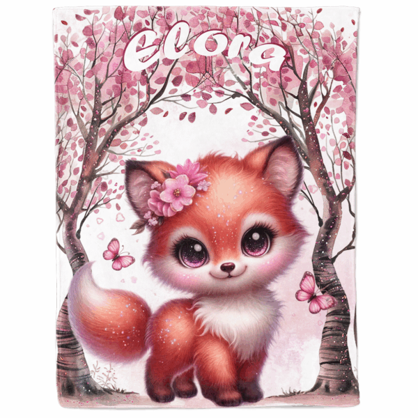 Pink woodland - Panneau couverture - Renarde