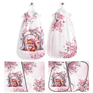 Pink woodland - Panneau pour gigoteuse - Écureuil