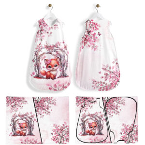 Pink woodland - Panneau pour gigoteuse - Renarde