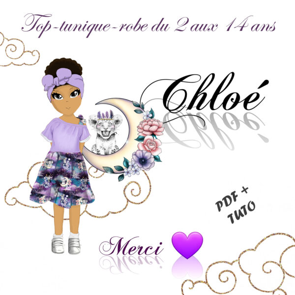 Chloé - Top/tunique/robe - 2 aux 14ans - Patron PDF