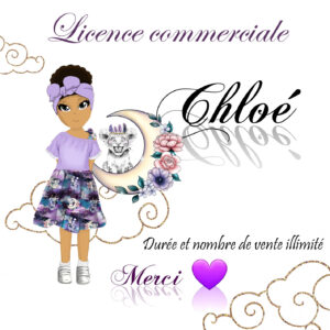 Chloé - Top/tunique/robe - 2 aux 14ans - Licence commercial