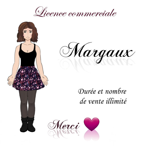 Margaux - Jupe/short legging - 34 aux 54 - Licence commercial