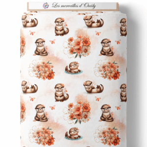 Ma petite loutre fleuris - Loutres sur laize