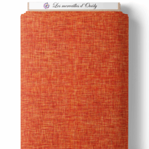 Ma petite loutre fleuris - Effet lin orange