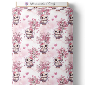 Pink woodland - Hibou sur laize