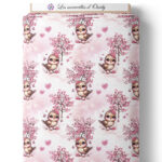Pink woodland - Oiseau sur laize