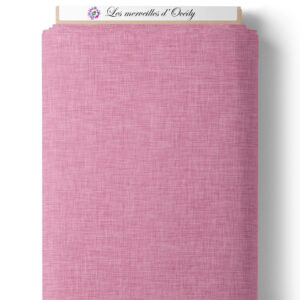 Pink woodland - Effet lin rose