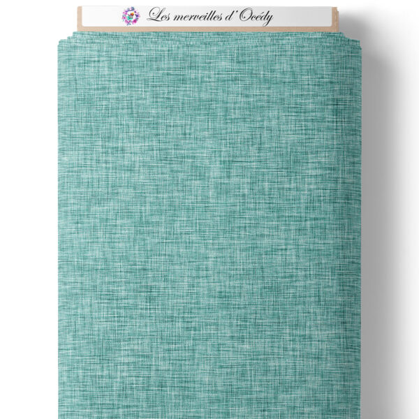 Sea turtle - Effet lin turquoise