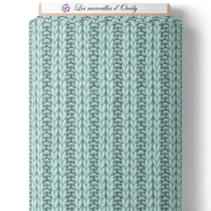 Sea turtle - Effet tricot turquoise clair