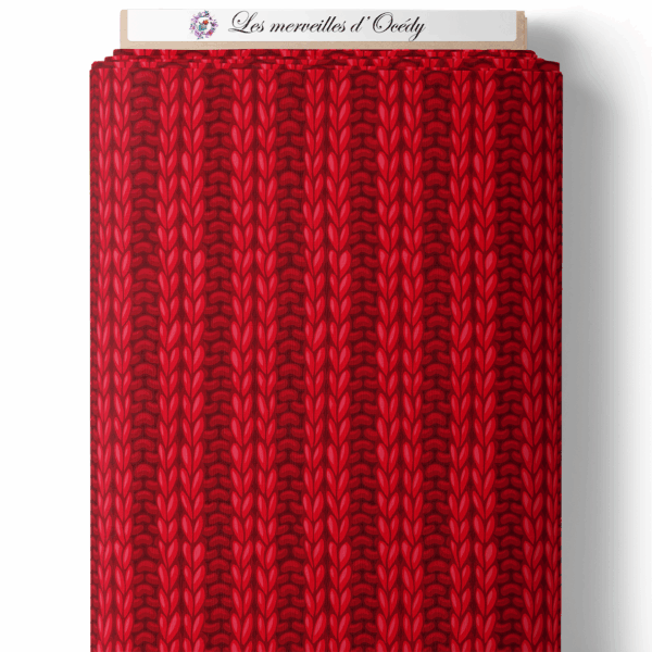 Inspiration Belle & la bête - Effet laine rouge