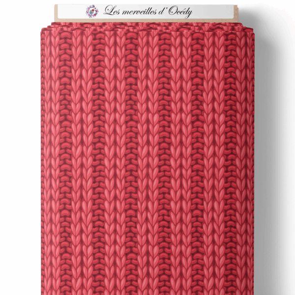 Mon petit panda - Effet laine rose