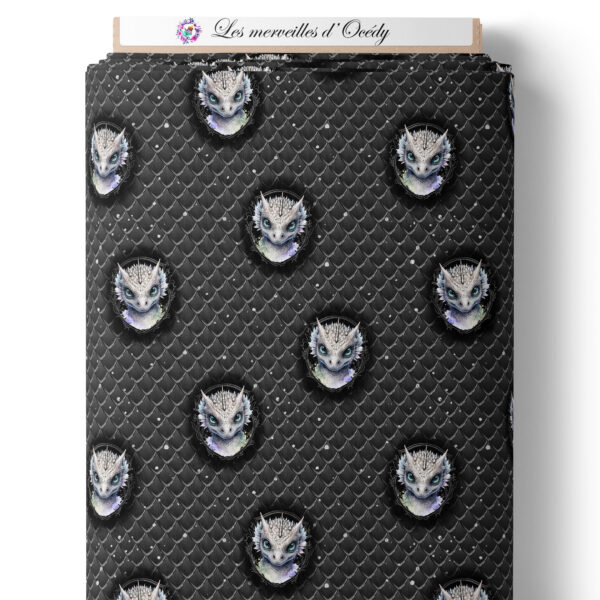 Dragon dark - Dragon sur laize - Argent