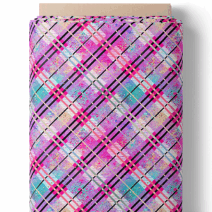 Motif tartan éclat pop