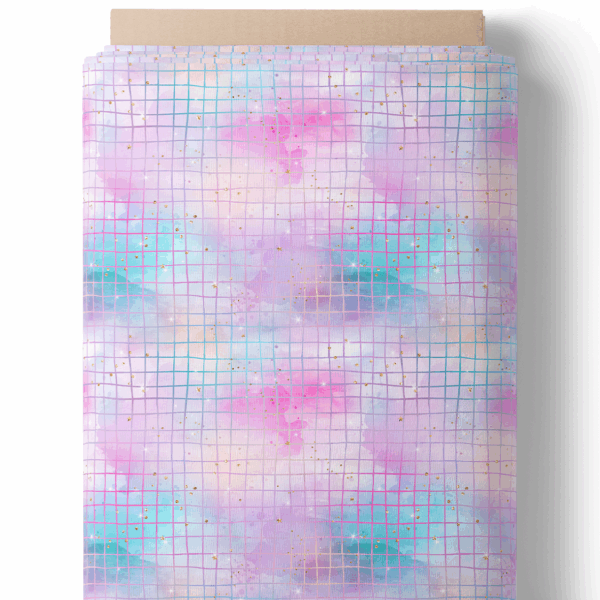 Motif quadrillage flou pastel