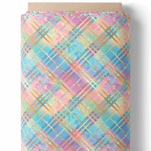 Tartan arc-en-ciel pastel