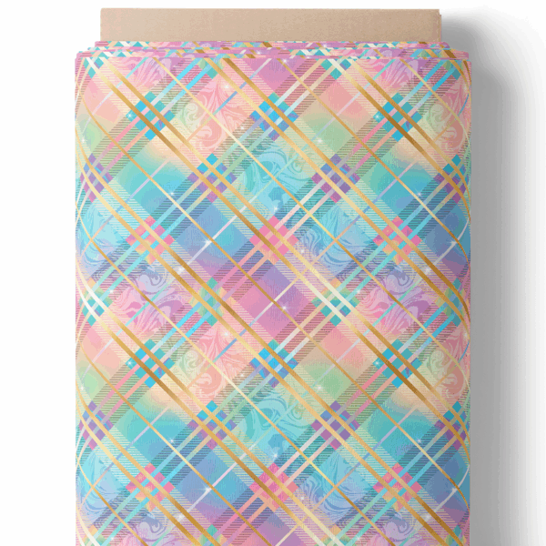 Tartan arc-en-ciel pastel