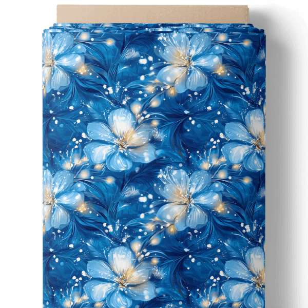 Éclat floral - Bleu profond – Image 3