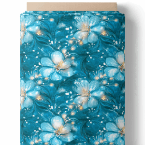 Éclat floral - Pétrole