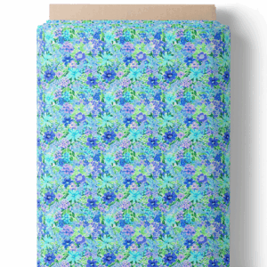Style Liberty - Floraison bleutée