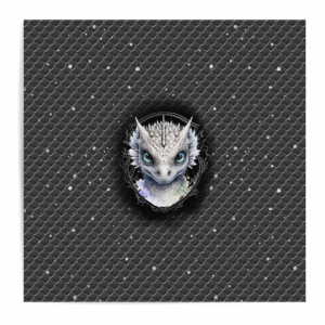Dragon dark - Panneau central - Argent
