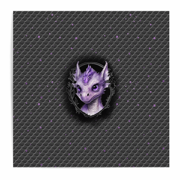 Dragon dark - Panneau central - Violet