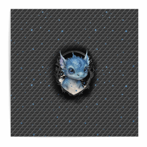 Dragon dark - Panneau central - Bleu