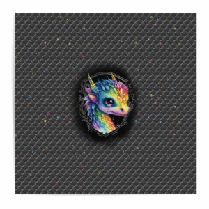 Dragon dark - Panneau central - Multicolore