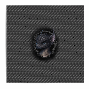 Dragon dark - Panneau central - Noir