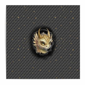 Dragon dark - Panneau central - Or