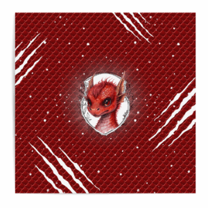 Dragon light - Panneau central - Rouge