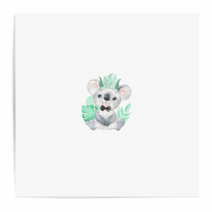 Baby animal's vert - Panneau central - Koala