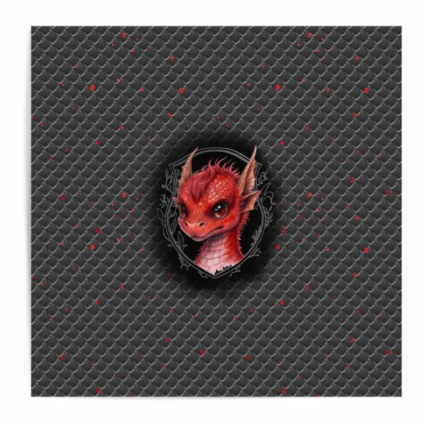Dragon dark - Panneau central - Rouge