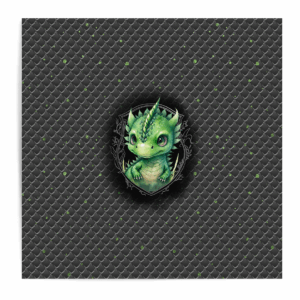 Dragon dark - Panneau central - Vert